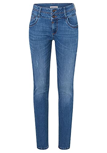 Timezone Damskie spodnie typu slim Enyatz, Ultra Bright Blue Wash, 31W x 32L