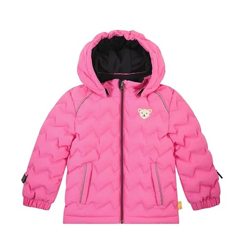 Steiff Dziecięca kurtka z kapturem, uniseks, różowy (Hot Pink), 104