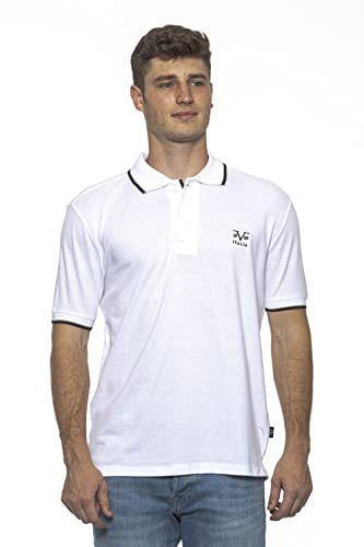 19V69 ITALIA Męska koszula polo Rippina biała (5 sztuk), biały, XXL