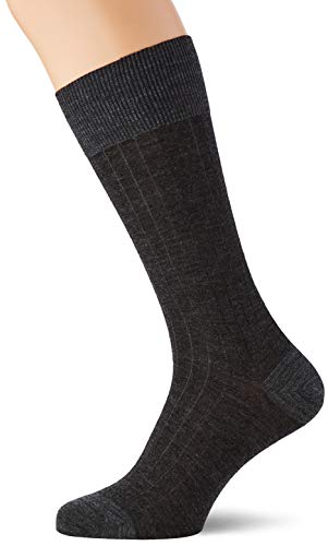 Hackett London Merino Skarpetki męskie, Szary (szary), Small