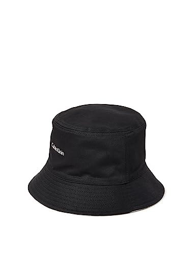 Calvin Klein Damska czapka typu bucket CK Must REV, czarna/pianka mono, OS, Czarny/Marshmallow Mono, Rozmiar uniwersalny