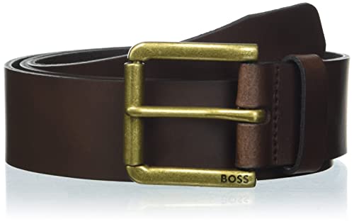 BOSS Męski pasek Joris Sz40, ciemny brąz 202, 90, Dark Brown202