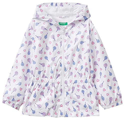 United Colors of Benetton torba na półsezon dla dziewczynki, Fantazyjna biel 66z, 90
