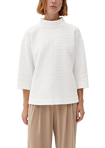 s.Oliver BLACK LABEL Damska bluza ze wzorem, biały, 44