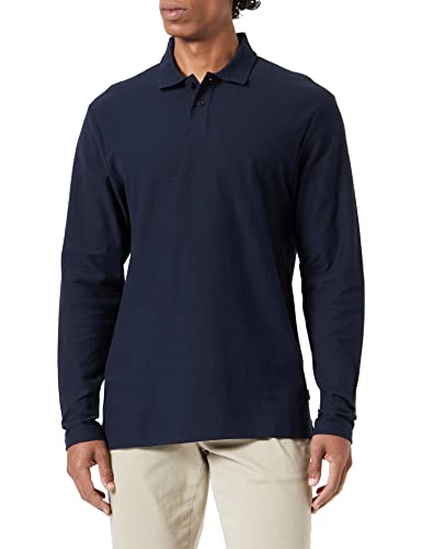 BOSS Koszulka męska Pecollege, Ciemnoniebieski404, 5XL