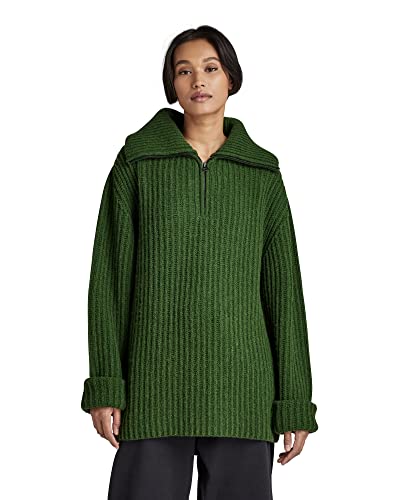 G-STAR RAW Damski sweter Skipper Loose Knit, zielony, XS