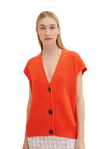 TOM TAILOR Damski sweter 1035291, 15612 - Fever Red, S