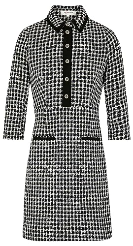 Morgan damska sukienka tweed rękaw 3/4 RONATA.F granatowa T40, granatowy, 38