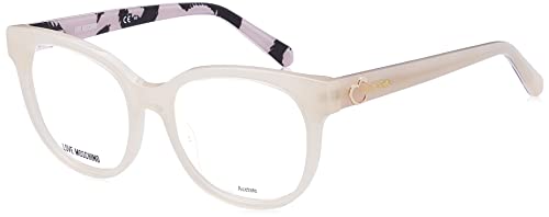 Love Moschino Damskie okulary przeciwsłoneczne Mol599, biały wzór, beżowe, 51, Biały wzór, beżowy