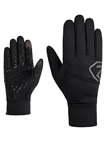 Ziener IVANO TOUCH rękawice funkcyjne/outdoorowe | dotykowe, nakładane rękawiczki jednopalcowe, czarne, 8