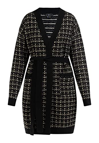 NAEMI Damski kardigan 11025234-NA01, czarny, XL/XXL, czarny, XL-XXL