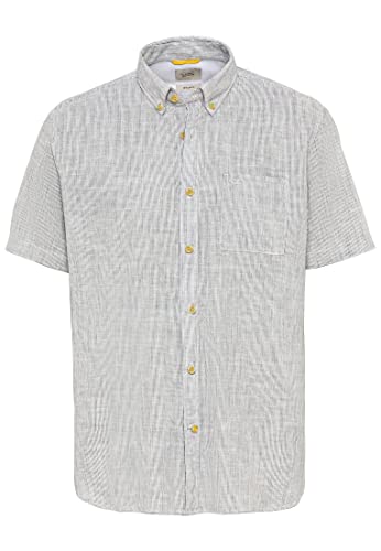 camel active Męska koszula 409213/1S03, niebieska (Night Blue), L, niebieski (Night Blue), L