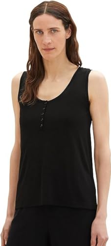 TOM TAILOR Damski top, 14482 – Deep Black, XXS