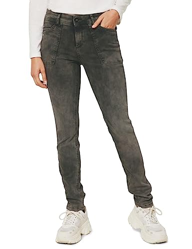 Street One Damskie spodnie jeansowe, Mocca Overdye Black Wash, 27W / 30L