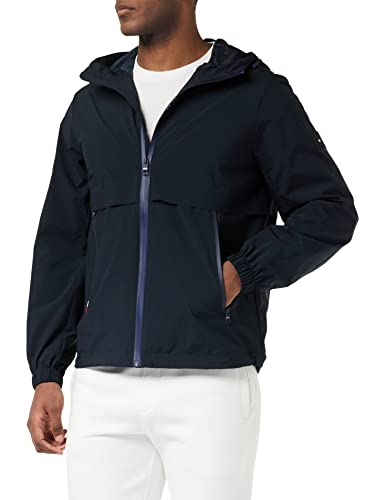 Tommy Hilfiger Męska kurtka z kapturem Th Protect Sail tkana, Pustynne niebo, M
