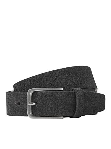 JACK & JONES Jaclaredo Suede Belt pasek męski, czarny, 95