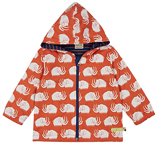 loud + proud Unisex wodoodporna kurtka dla dzieci, certyfikat GOTS, Cinnamon, 146/152