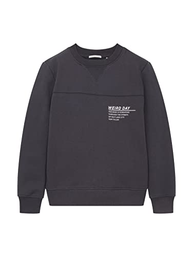 TOM TAILOR Chłopcy Bluza dziecięca 1033160, 29476 - Coal Grey, 128
