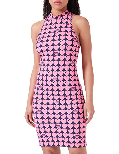 Love Moschino Damska sukienka bez rękawów, niebieska fuksja, rozmiar 44, Niebieski fuksja, 44