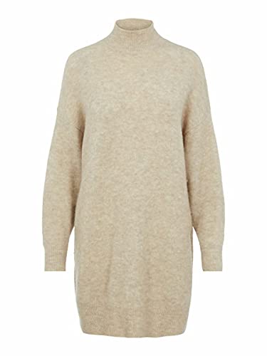 OBJECT COLLECTORS ITEM Damski sweter Objnete tunika z wysokim dekoltem Noos, Srebrny szary/szczegół: melanż, M