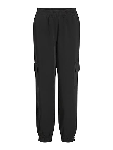 Vila Damskie spodnie cargo, czarny, 38