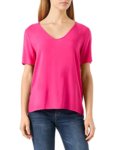 VIPAYA dekolt w serek S/S TOP/SU - NOOS, różowy, 36