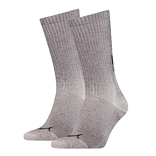 PUMA Skarpety męskie Crew Sock (2 sztuki), Grey Escape, 43-46 EU
