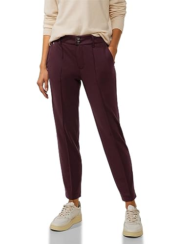 Street One Damskie spodnie chinosy, Fioletowy brąz, 44W / 28L