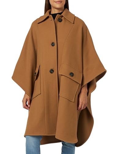 Pinko Motif Peleryna Tkanina Płaszcz Kobiety, MOC_CAMMELLO MOCACCINO, M