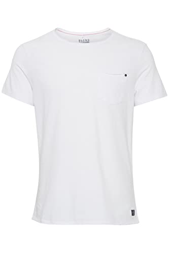 Blend T-shirt męski, biały (White 70002), M