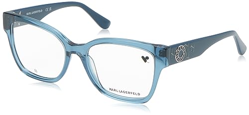 KARL LAGERFELD KL6111R Okulary, Blue, 54/17/140 dla kobiet, Niebieski