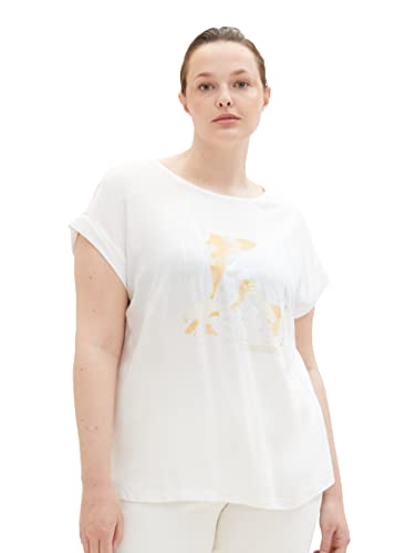 TOM TAILOR Damska koszulka plus size, 10315 - Whisper White, 52