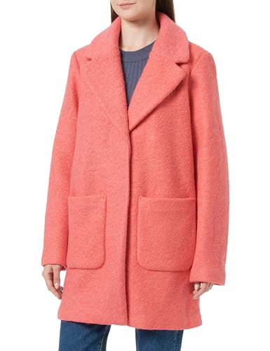 ICHI Damski płaszcz wełniany IHSTIPA JA JA, 171744/Calypso Coral, 38, 171744/Calypso Coral, 38