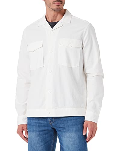 ONLY & SONS Męska koszula ONSBRUCE CTN z lnianą koszulka, Star White, L