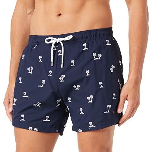 BOSS Męskie szorty kąpielowe White Shark Swim, Navy413, XXL, Navy413., XXL