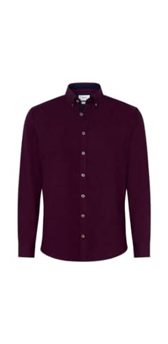 BRAX Męska koszula w stylu Daniel C Light Smart męska koszula w delikatnej flanelowej koszuli z kołnierzem zapinanym na guziki, Portobello, XL