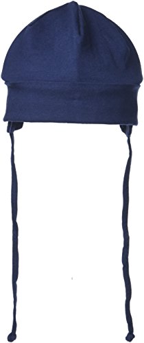 Sterntaler Czapka unisex z opaskami, wiek: od 5-6 miesięcy, rozmiar 43, niebieska (granatowy), niebieski (granatowy 300), 43