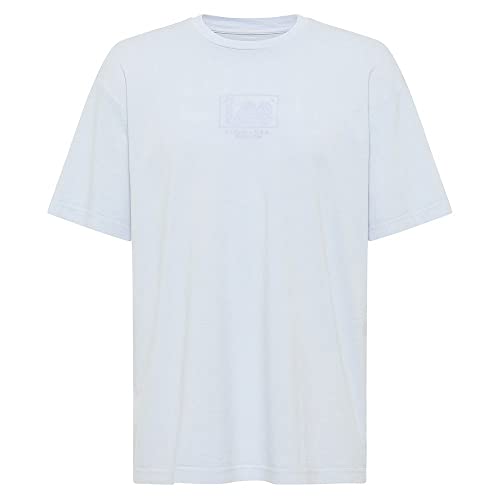 Lee Męski T-shirt z logo Loose, Arctic Ice, L