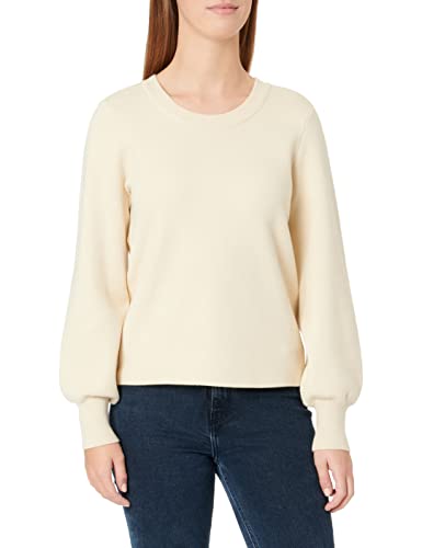 PIECES Damski sweter PCJENNA LS O-Neck Knit NOOS BC, Whitecap Gray, XS