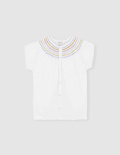 Gocco Blusa Blusa Smock wielokolorowa bluzka, Blanco OPTICO, 3 lata