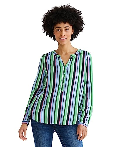 Street One Damska bluzka z długim rękawem, Dark Brisk Green, 34