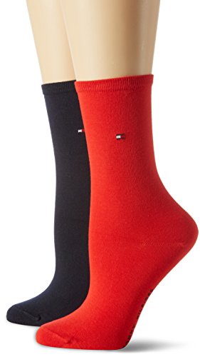 Tommy Hilfiger Skarpetki damskie (opakowanie 2), Czerwony (Czerwony 684), 35-38 EU