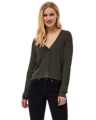 Desires Damski kardigan Gejsza żeberkowy, Zielony Beluga, 3XL