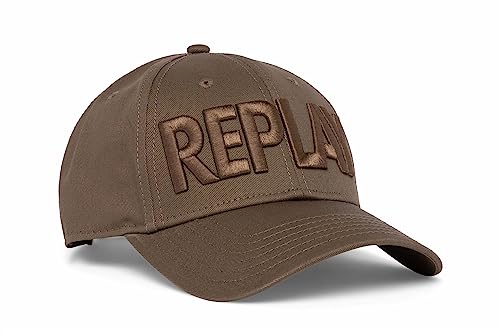 Replay Czapka unisex, 081 PALE GREY BROWN, jeden rozmiar