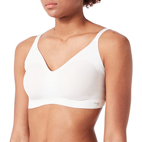 Sloggi Damski biustonosz zero z mikrofibry 2.0 H Braletette Top, Angora, M