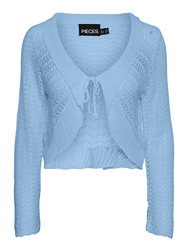 PCKASSA LS Knit Kardigan, Airy Blue, XS