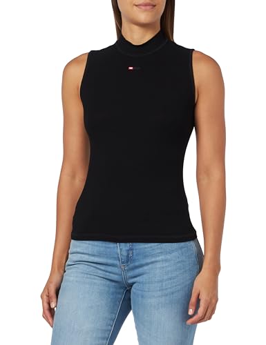 Diesel T-mokky-SL-microdiv Tank Top Koszulka damska, Czarny Czarny, M
