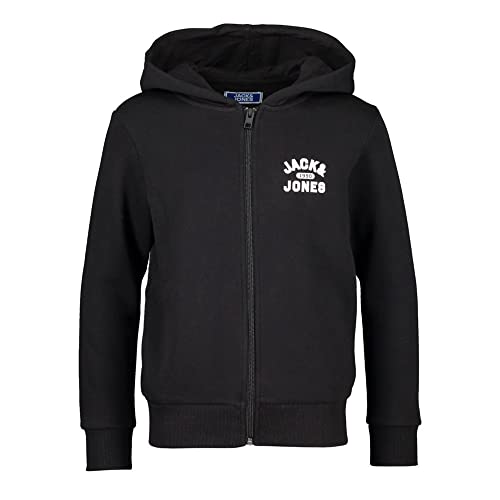 JACK & JONES Bluza chłopięca Sweat Ã Capuche Noir Garçon Whanything, czarna, 16 lat, czarny, 16 Lat