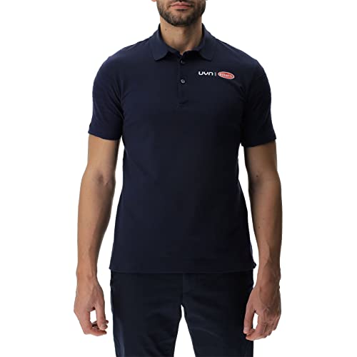 UYN for BUGATTI Polo Technika Z Krótkim Rękawem Koszulka Męska, Klasyczny niebieski, M