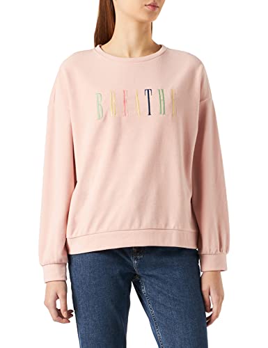 Springfield Damska koszula Camiseta Manga Larga Punto Cortado formalna koszulka, Róża, S